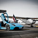 Illustration for article titled Lamborghinis versus planes in the Saudi desert